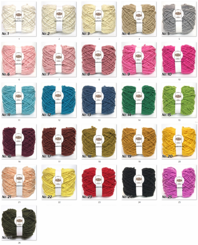 ชาร์ตสีไหมด้ายดีเส้นใหญ่