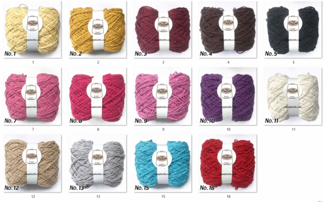 ชาร์ตสีคอตตอนนม cotton milk yarn