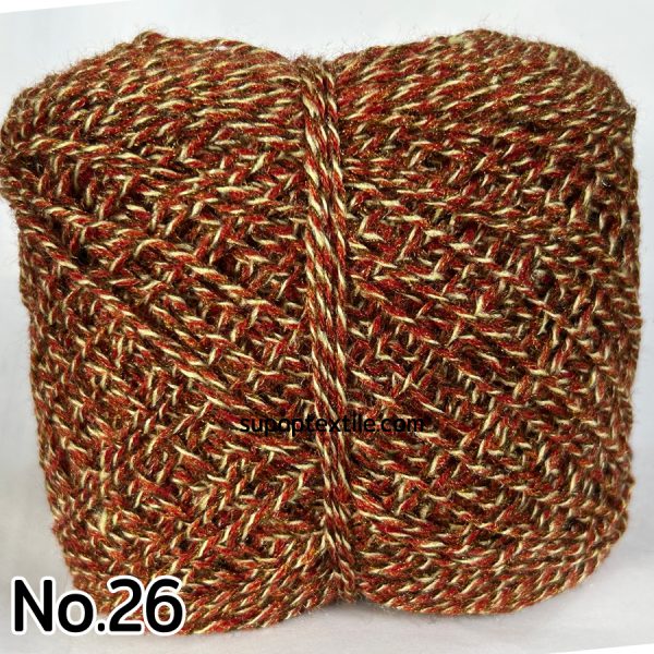 ไหมพรมราคาถูก NO.26 แดง-ดำ-ขาว ไหมเส้นนุ่ม ถักลื่น ถักง่ายดีมาก ขนาดเส้นประมาณ 2 mm. เหมาะกับงานถักเสื้อ ถักหมวก ถักผ้าพันคอ ถักกระเป๋า ถักตุ๊กตา ทำงาน D.I.Y. อื่นๆได้ตามต้องการ